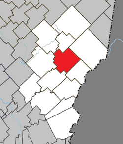 Sainte-Justine Quebec location diagram